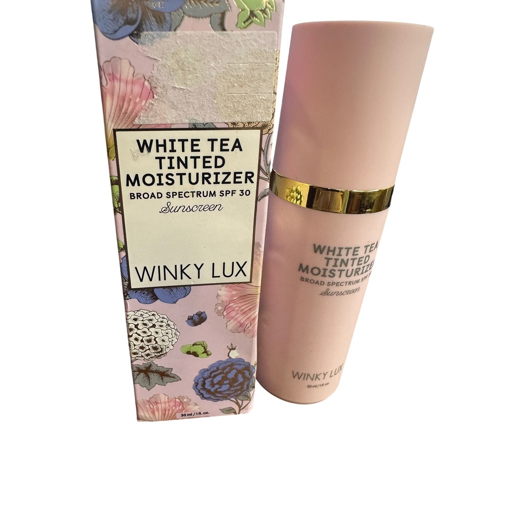 Winky Lux White Tea Tinted Moisturizer SPF 30 Medium Deep Tint 1oz 30ml NEW